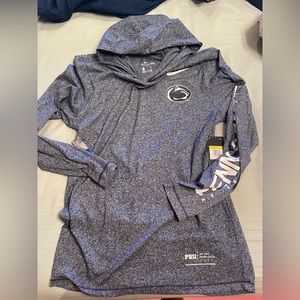 NWT Nike Penn State Long Sleeve with hood and arm detail size small